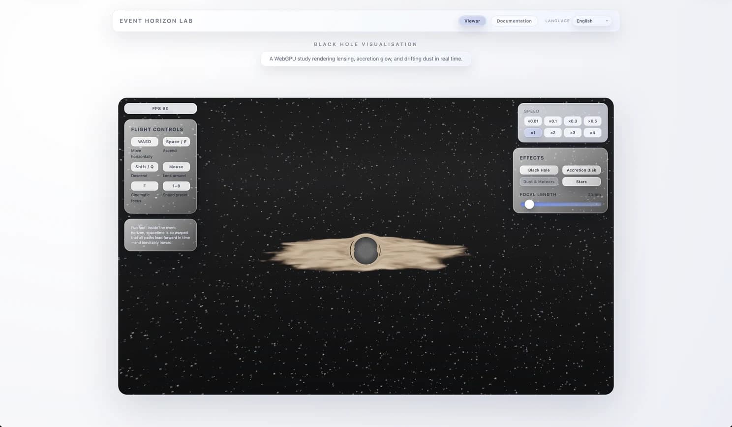 Exploring Black Holes with WebGPU — project image