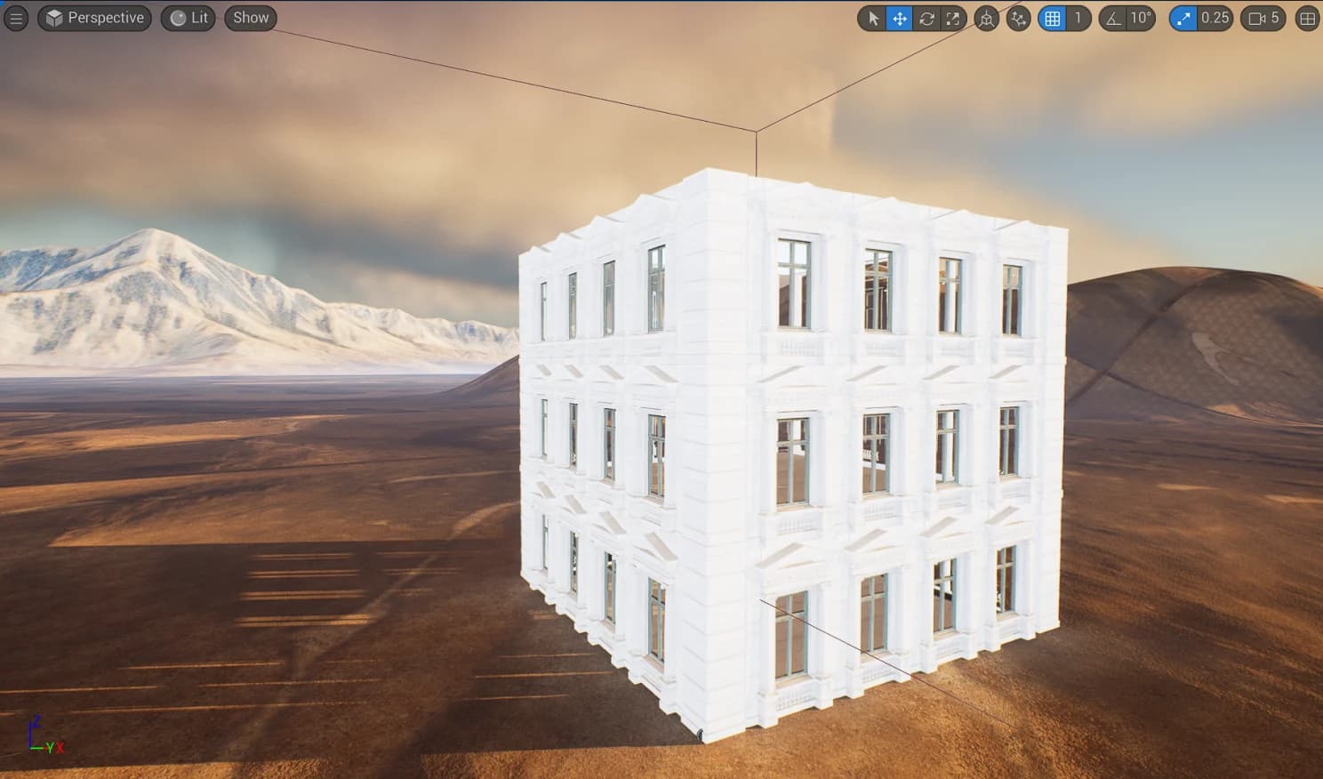 Building generation in Unreal — project image