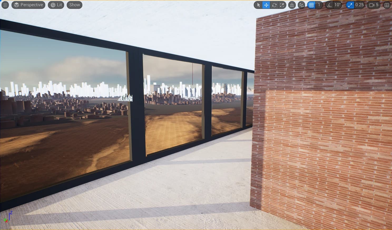 Building generation in Unreal — project image