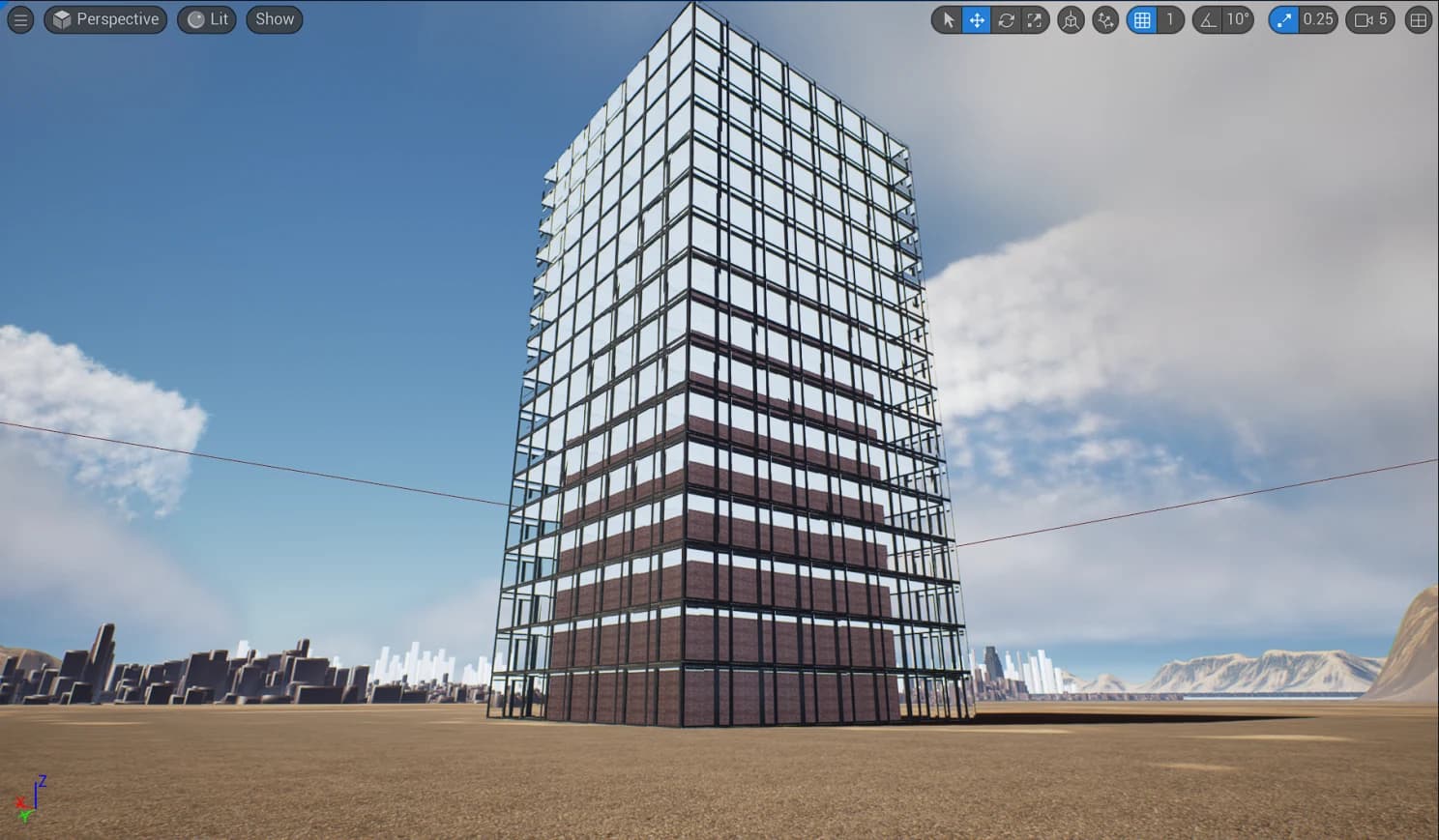 Building generation in Unreal — project image