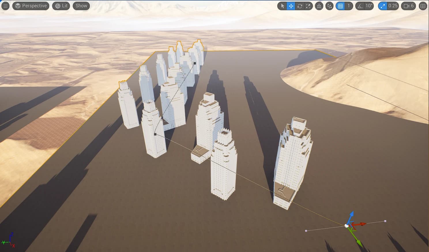 Building generation in Unreal — project image