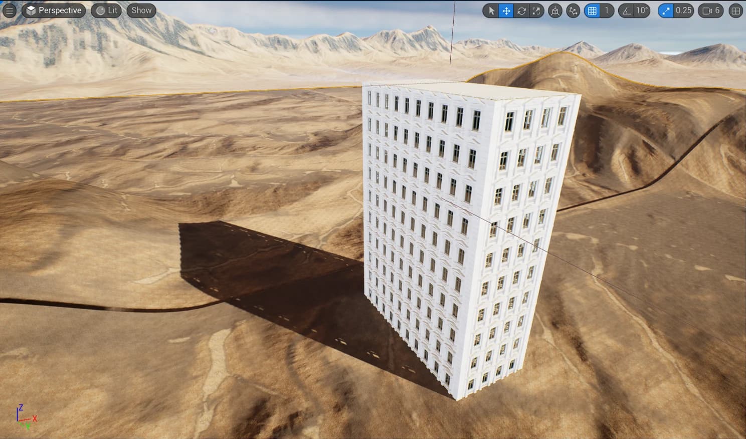 Building generation in Unreal — project image