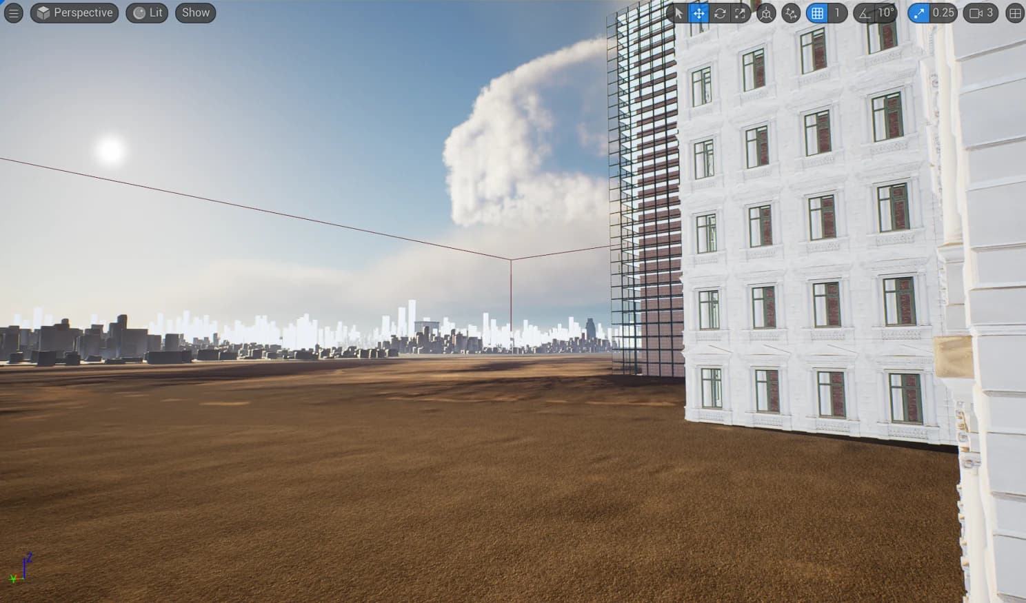 Building generation in Unreal — project image