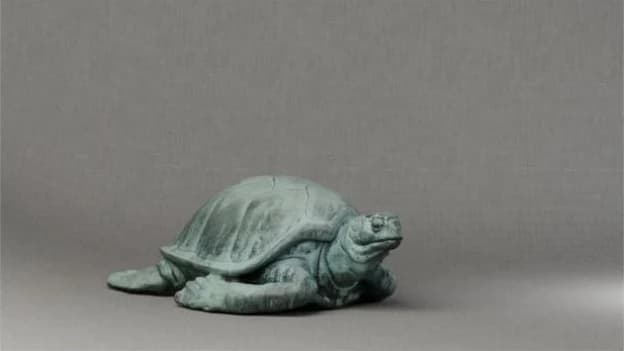 Imported photogrammetry model with a basic backdrop